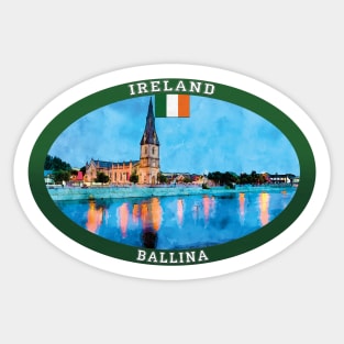 Ballina Ireland Travel Sticker